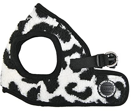 Puppia Brustgeschirr für kleine und mittelgroße Hunde - Serval Harness B - verstellbar und komfortabel, Schwarz, M