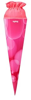 ergobag Schultüte mit Kordelzug für Jungen und Mädchen zur Einschulung KuntBärbuntes Einhorn - Pink