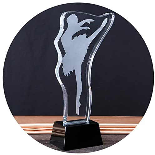 Pokale, Medaillen Auszeichnungen Kreative Transparente Kristalltrophäe Talent Dance Competition Champion Trophy Ballett-Tänzer-Gruppe Vergibt Trophäe EIN Geschenk Für Kinder Pokale
