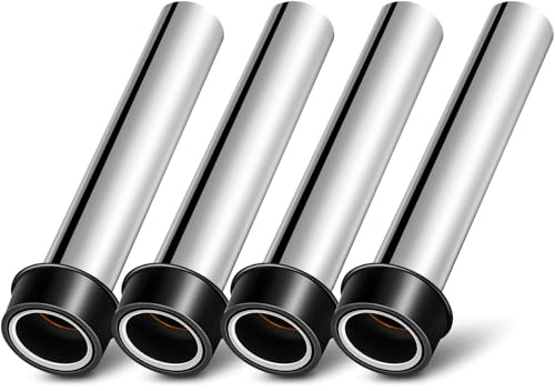 Tatuo 4 Pcs Bar Sink Overflow Pipe 7.48 Inches High Brass Metal Sink Strainer Pipe Dip Overflow Tube Bar Dip Stopper Bathroom Tube Fittings for 1.75 Inch Drains