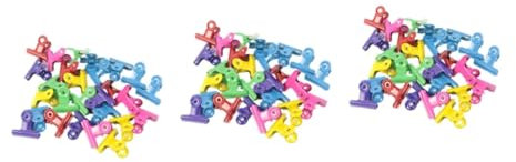 SHINEOFI 72 Stk Aktenklammern Clips große Klammern Zertifikatsinhaber Gepäckwagen papierklemmen Büroklammern Bindemittel bunte Klipps Metallbinder malen Mappe Scharnierclip dekorativer Clip