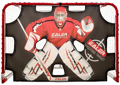 EALER HTST50 NHL Hockey-Torwart Schießziel, Hockey-Torziel, Übungsziel, mit 11 Ziellöchern, reißfester, strapazierfähiger Stoff