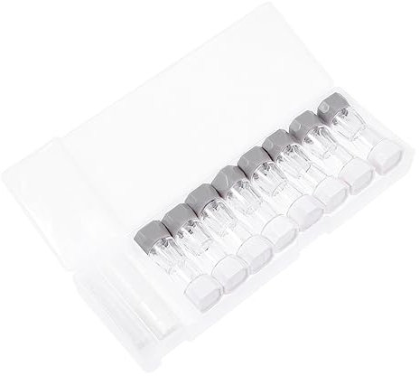 PLAFOPE 8pc Contacts Lens Cases Useful Travel Lens Holder Creative Storage Box for Cosmetics Organiser