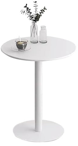Runder Bistrotisch aus Metall für Esszimmer, Wohnzimmer, Schlafzimmer, klein, hoch, Kneipe, Theke, Schreibtisch, Couchtisch
