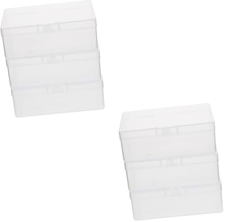 BESTonZON 6stücke Transparente Karten Aufbewahrungsboxen Geeignet Für Spielkarten Sammelkarten Und Bankkarten Mit Einfachem Design Und Klarem Überblick Über Inhalt