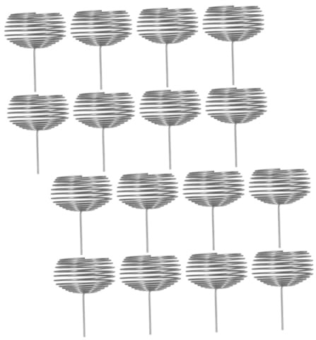 Contenitore Fertilizzante Rotondo in Acciaio Inox, 16 Pezzi, Argento