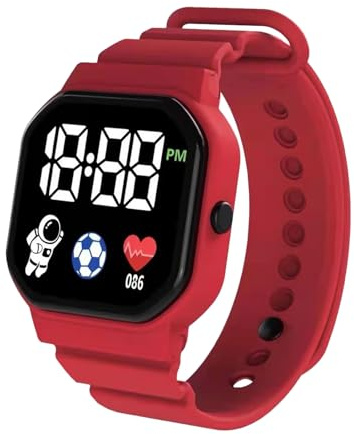 Sports Watch for Kids, Digital Silicone Wristwatch, Comfortable and Waterproof, LED Display, Durable Sports Watch Ideal for Boys and Girls, Perfect for School, Outdoor Activities, and Daily Wear
