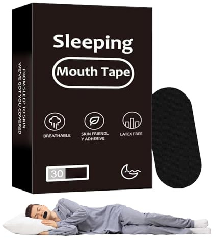 Cerotti Per La Bocca Per Dormire 30 Pezzi – Nastro Anti-Russare Traspirante E Delicato, Mouth Tape For Sleeping Per Uomini, Donne E Bambini, Adesivo Stop Russare Per Notte, Viaggi E Sonno Profondo