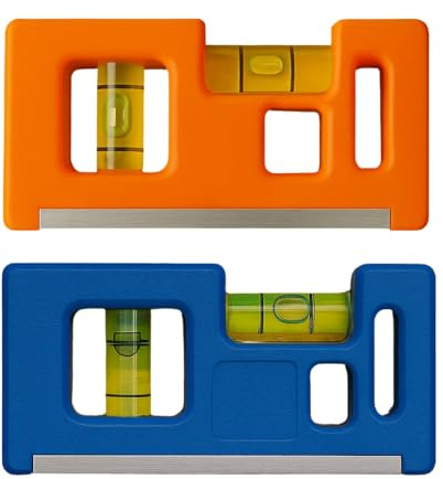 Mini Niveau À Bulle Magnétique 10 cm Format Poche Horizontal et Vertical Couleur Aléatoire