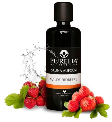 PURELIA Saunaaufguss Konzentrat Wilde Erdbeere 100 ml natürlicher Sauna-aufguss - reine ätherische Öle
