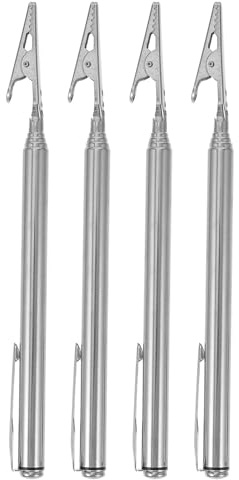 Alipis Lot De 4 Clips D'Alligator Télescopiques Pinces Réglables En Métal 6.18 Pouces Pour Réparation Automobile Climatisation Allumage De Veilleuse Barbecue Et Bricolage