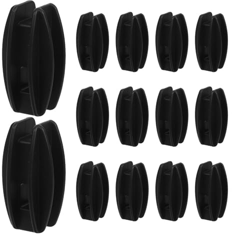 MINAOLULUS Lot de 30 Isolateurs pour Clôture Électrique en Plastique Haute Tension, Connecteurs d'angle et Tendeurs pour Poteaux en Bois, Accessoire Résistant aux Intempéries pour