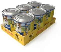 JOSERA Meat Lovers Menu Duck with Pumpkin (6 x 800 g) | Vuxen | Premium våtfoder för vuxna hundar | anka med pumpa – med massor av kött (65%) | vetefri | Hundmat våt | 6-pack