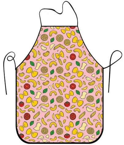 Delantal de cocina con diseño de comida para cocinar, divertido diseño culinario, delantal de cocina para barbacoa, jardinería, uso adulto, Melocotón, 24x31 Inch