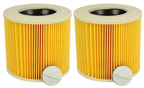 vhbw 2x Set Patronenfilter Ersatz für Kärcher 6.414-552.0 | kompatibel mit Kärcher Nasssauger-Trockensauger, Waschsauger, Mehrzwecksauger