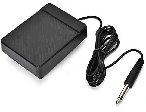 Piano Single Pedal, 6.35 Foot Sustain Single Pedal Controller for Keyboards Digital Pianos & More
