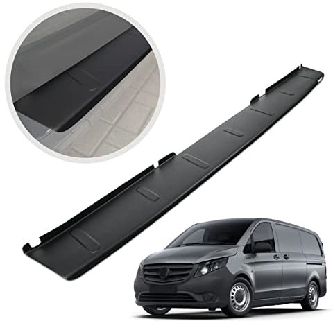 CHROMEMASTER | Protezione paraurti Posteriore | Compatibile con Mercedes Vito V-class W447 2014- | Plastica ABS, nero opaco | Protezione paraurti protegge la vernice del paraurti