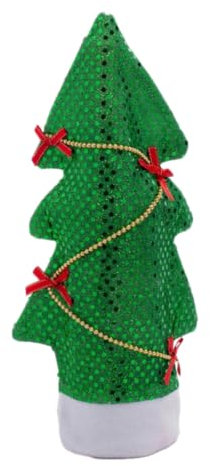 NANZU 31 * 19 cm Weihnachtsbaum Pailletten Mit Kugelkette Weihnachten Weinflasche Abdeckung Topper Set Weihnachten Weinflasche Abdeckung Taschen