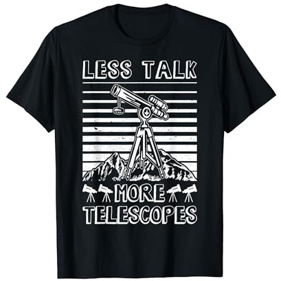 Teleskop Nachthimmel Uhr Sterne Astronomie Liebhaber T-Shirt