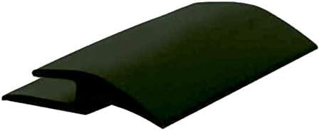 Roppe Vinyl Tile Carpet Joiner Profile #177, Black, 1/4 H X 12' L X 1-13/16 W