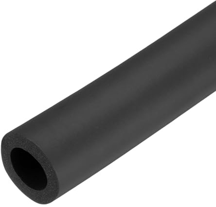 QUARKZMAN 45.7cm Rohrisolierung Schaumstoff, Durchmesser 18mm Isolierstärke 6mm Heizungsrohr Verkleidung für Fitnessgeräte, Rohre, Handhaben (Schwarz)