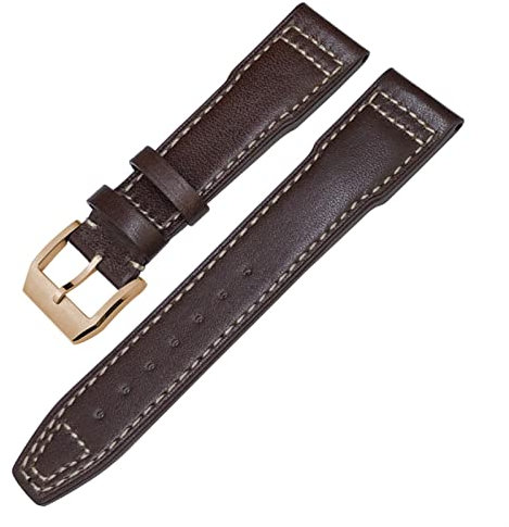 QTYQWC Echtes Lederarmband für IWC Mark XVIII Le Petit Prince Fliegeruhr 20mm 21mm 22mm Rindslederarmband