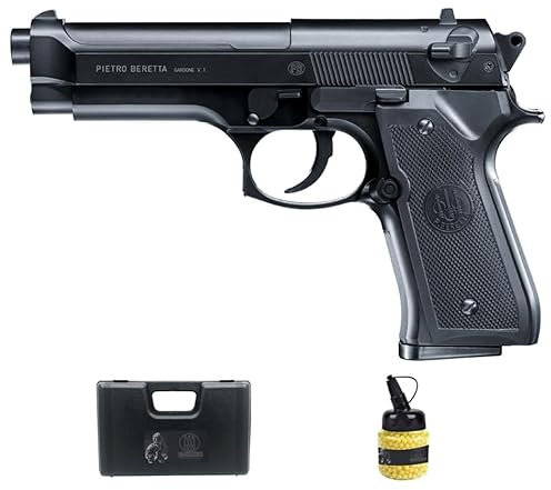 Beretta M92FS ASM Muelle (6mm) | Pistola de Airsoft Calibre 6mm + biberón + maletín. Pistola de iniciación al Airsoft
