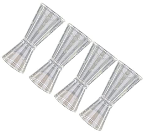 Cabilock 4piezas Taza Medidora De Doble Cabezal Medidor De Vino Herramienta De Barra Barman Profesional Kit De Bar