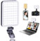 60 LEDs Selfie Light, 3 Lighting Modes, Rechargeable Clip on Phone/Laptop/Camera Light & CRI 97+ for Laptop/Phone, iPhone Camera, Video Conference, Youtube, TikTok, Makeup Vlog (Black)