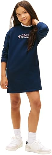 Tommy Hilfiger Tommy Puff Flower HWK Dress LS Kg0kg08946 Vestido Tipo Sudadera Niñas