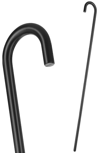 Angoily Bastone da passeggio nero da 40 pollici, accessorio per costume di Halloween, bastone da passeggio in plastica per bambini, accessori di scena