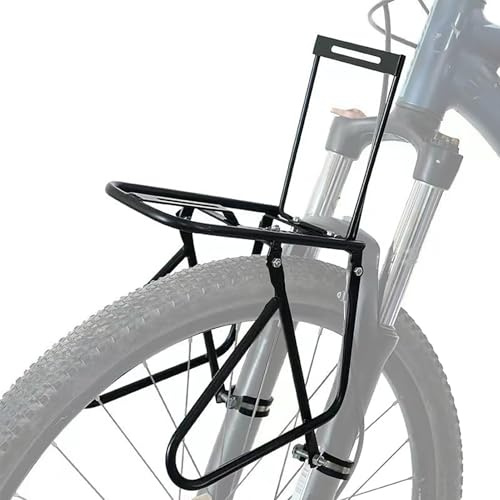 CiCixixi Portaequipajes Delantero para Bicicleta con Tuerca de Bloqueo portabicicletas de Carga de 20kg Estante para Equipaje Cesta para Bicicleta instalable para Bicicleta montaña