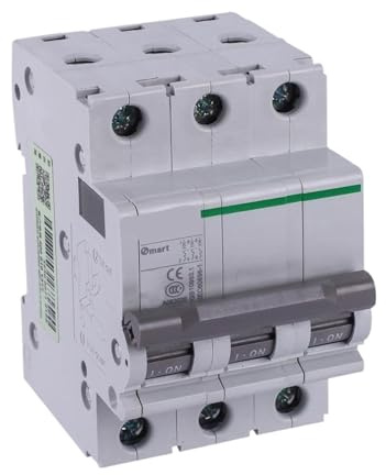 KSZHZYMGX Disjoncteur Miniature OSMC32N, 3P, Courbe D, 20 A, 400 V, ICN = 6 kA, M5