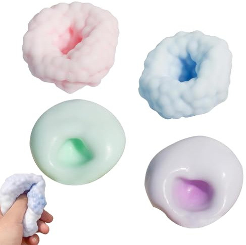 4 Stück Stressball Erwachsene,Traubenstress Ball
