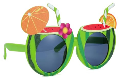 Tourima Wassermelone Hawaii Deko Partybrillen, Fotobox Accessoires Sommer