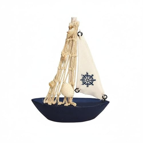 Fxzqgnh Barca a Legno Barchetta Decorativa Ornamento Barca Stile Nautico per Ufficio, style to 2