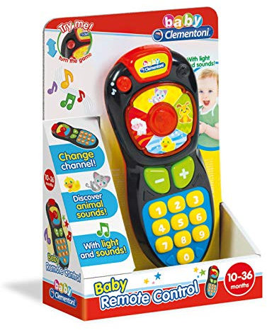 Clementoni-17180 - Control Remoto TV - juguetes bebé con sonido a partir de 10 meses