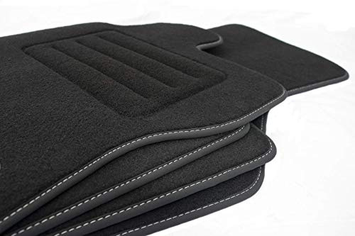 Velour Fußmatten Satz für Ford Focus MK3 (2010-2018) - Premium Qualität - 4-teilig - Passgenau