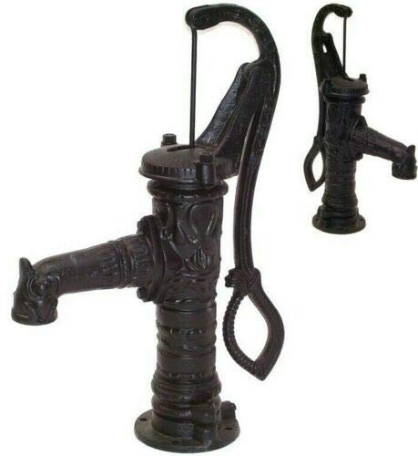 D&L Bomba manual de hierro fundido negro 55910 AWZ