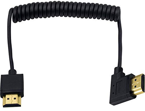 Duttek 4K HDMI Kabel, HDMI zu HDMI Kabel, extrem dünnes HDMI Stecker auf Stecker, Extender, Spiralkabel für 3D und 4K Ultra HD TV Stick HDMI 2.0 Kabel-Verlängerungskonverter (HDMI Extender) (1,2 m)