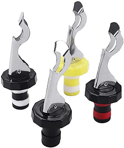 LATRAT 4 tappi per bottiglie di vino, in silicone, universale, riutilizzabili, per vino fresco