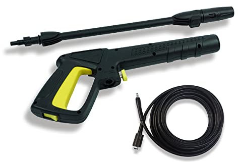 Aim Tools High Pressure Washer Power Water Gun + 5M Washing Hose with Quick Connect Fittings, Compatible with Bosch Pressure Washers 171314