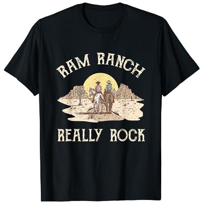 Lustiger Cowboy Western Life Country Ram Ranch Really Rock T-Shirt