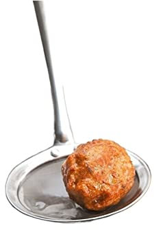 Setacci a rete multifunzione da cucina cucchiaio filtro in acciaio inox a maglia fine filo filo olio schiumarola fritto cibo rete gadget da cucina filtro per alimenti (dimensioni: 7,5 x 25 cm)