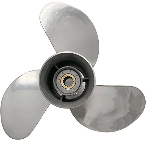 BARDOVEN Edelstahl-Propeller 15 Zähne 75-130HP 13-3/4x13 SS Prop für Honda Außenborder 13,75x13 OEM 58130-ZW1-013AH