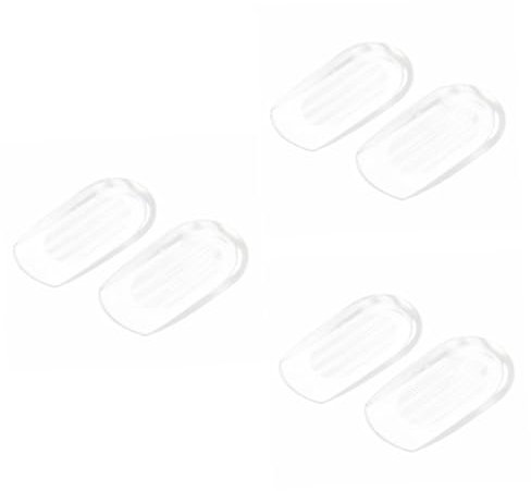 minkissy 3St gel schuhe einfügen Schuheinlagen gelenkschoner Gel-Einlagen wiederverwendbar Plantarfasziitis-Pads halbe Einlegesohlen Fersenschalen Fuß Hacke Fersenpolster Männer und Frauen