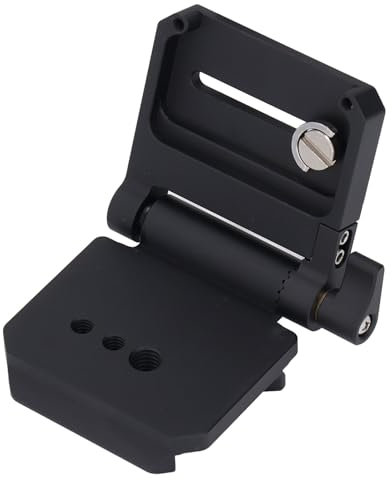 Jectse DSLR Camera L Bracket Vertical Mount Quick Release Plate, 1/4'' and 3/8'' Thread Universal QR Mount Plate Load Up to 5kg / 11lb, L Shape Quick Release Plate for Tripod