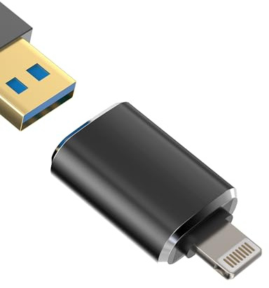 Adaptador Lightning a USB para iPhone 14 13 OTG 3.0 Cable Jack Para Apple USB-A Reader Card Foto Transferir Memoria Para iPad Adapter Cámara Lector Tarjetas Teclado Cámara Cámara Cámara Teclado Cámara
