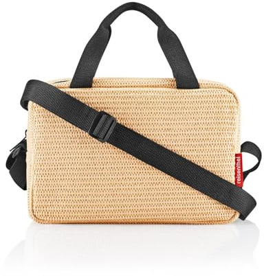 reisenthel coolerbag-to-go – liten lunchkylväska att hänga upp – perfekt för picknick, kontor och på språng, Raffia svart, Regular, coolerbag to-go