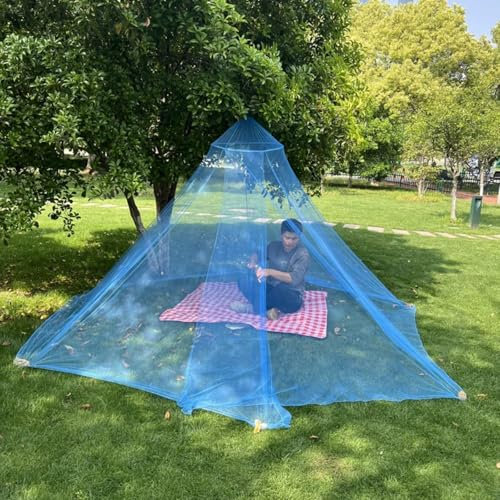 AQCQDQ Regenbogen Baldachin Kinderzimmer, Betthimmel Mädchen, Himmelbett Vorhänge Fliegennetz Moskitonetze für Reise Und Zu Hause Indoor Outdoor (60x250x1250cm,Blau)